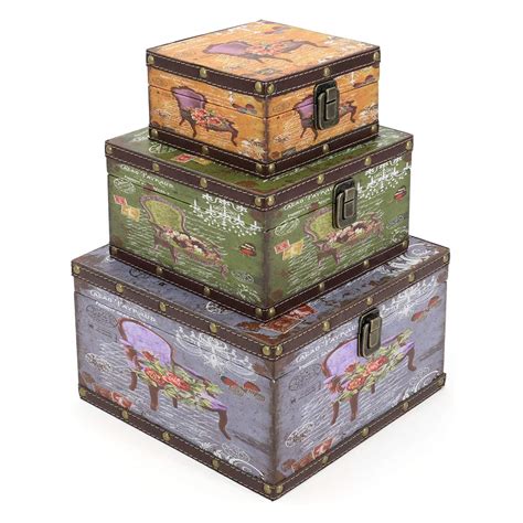 vintage decorative storage boxes